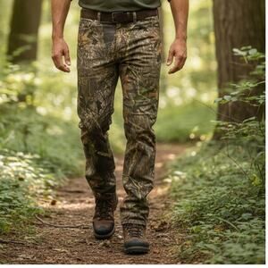 FIELD STAFF Men's New Green Camo Carpenter Pants - Size: 34